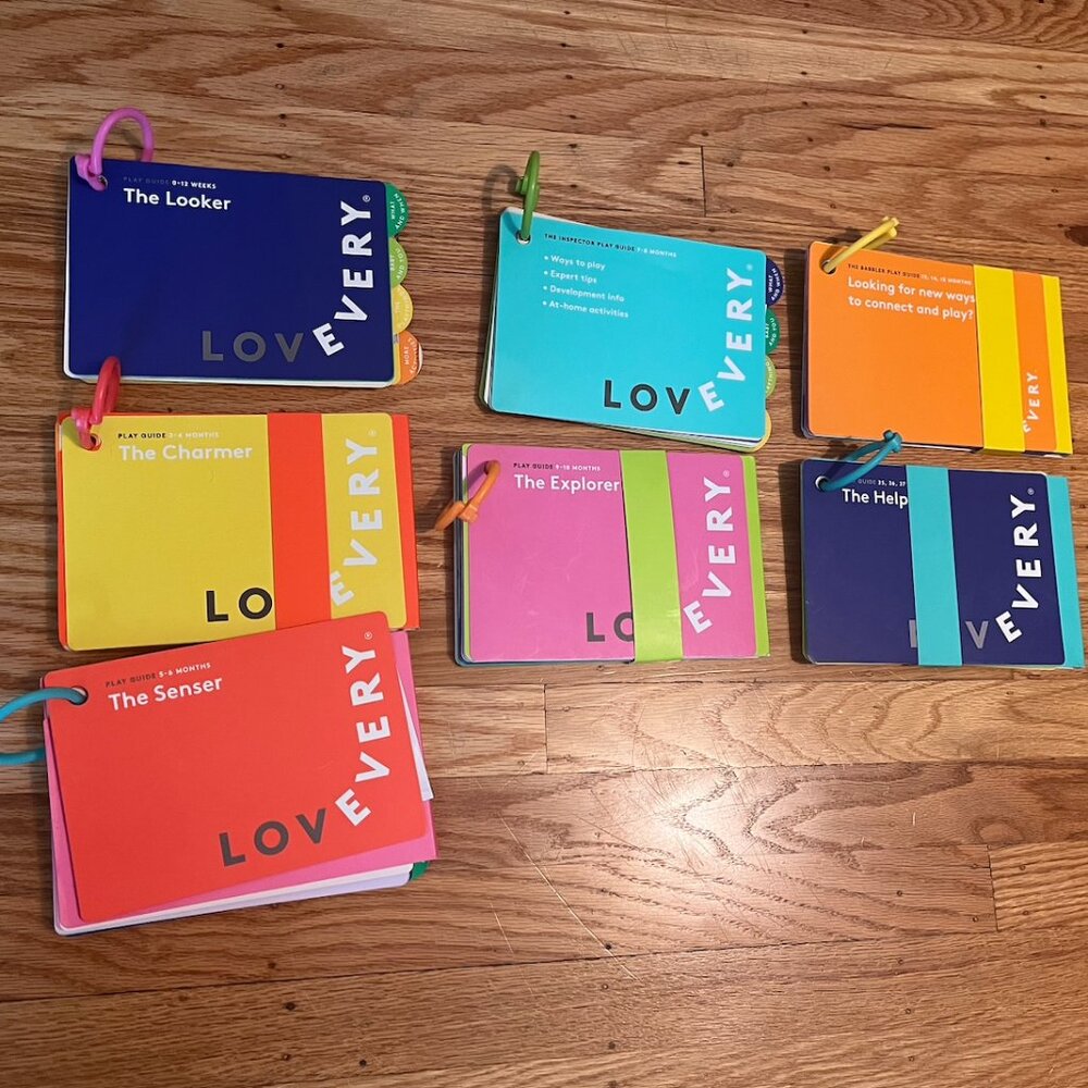 Lovevery Play Guides Looker, Charmer, Senser, Inspector, Explorer, etc